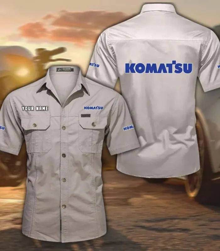 Worksite Legend Exclusive Logo Short Sleeved Shirt, Gift For Worksite Legend Enthusiasts CAR444 - Beige