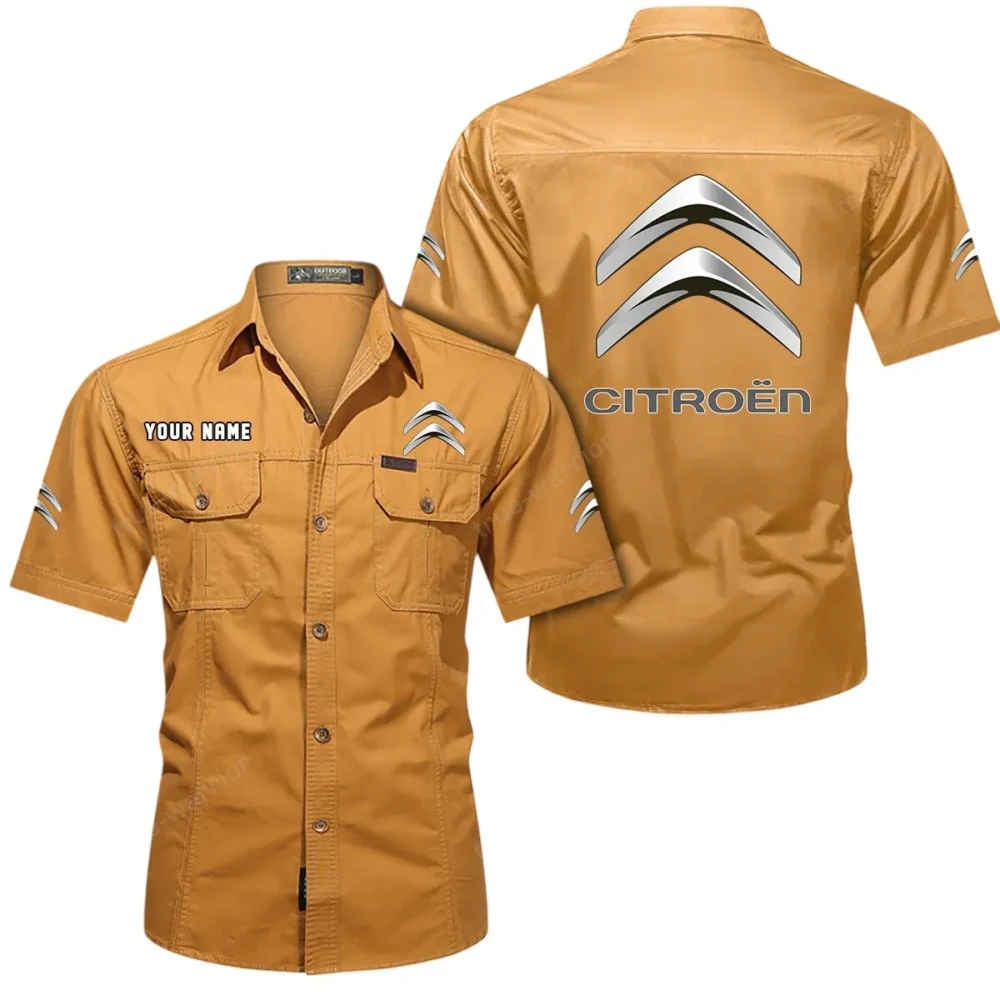 Practical Hatchback Exclusive Logo Short Sleeved Shirt, Gift For Practical Hatchback Lovers CAR444 - Turmeric - Image 2