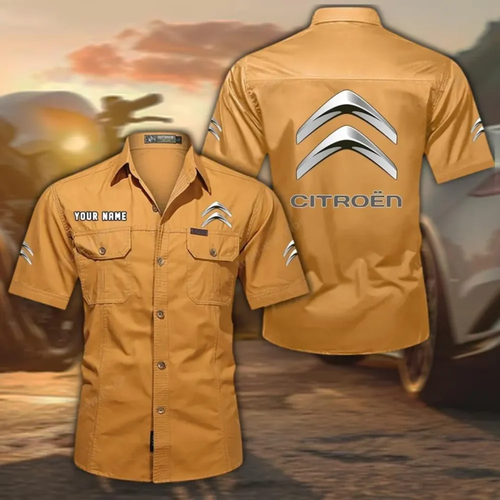 Practical Hatchback Exclusive Logo Short Sleeved Shirt, Gift For Practical Hatchback Lovers CAR444 - Turmeric