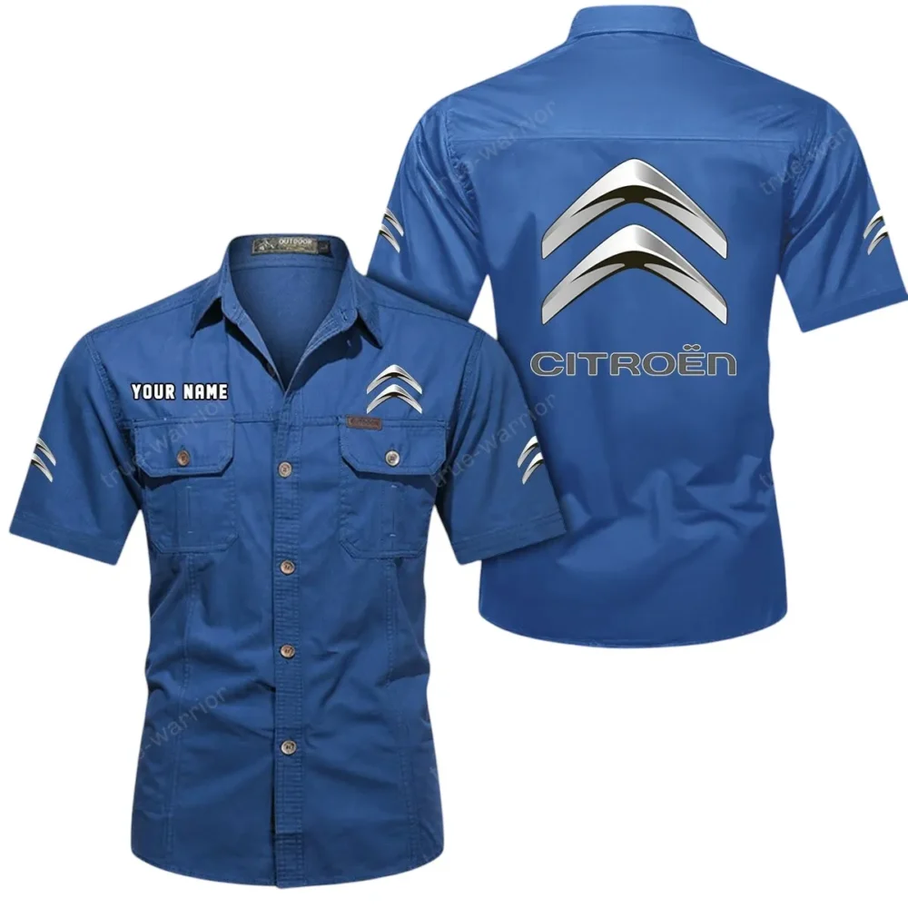 Comfortable Sedan Exclusive Logo Short Sleeved Shirt, Gift For Comfortable Sedan Enthusiasts CAR444 - Cowboy Blue - Image 2