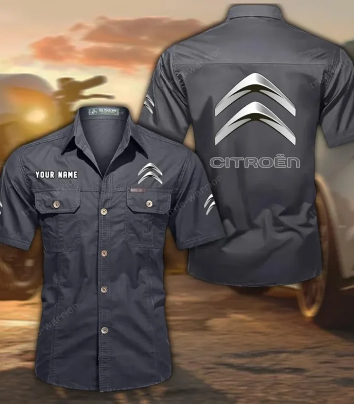 Auto Urban Ride Exclusive Logo Short Sleeved Shirt, Gift For Auto Urban Ride Lovers CAR444 - Gray