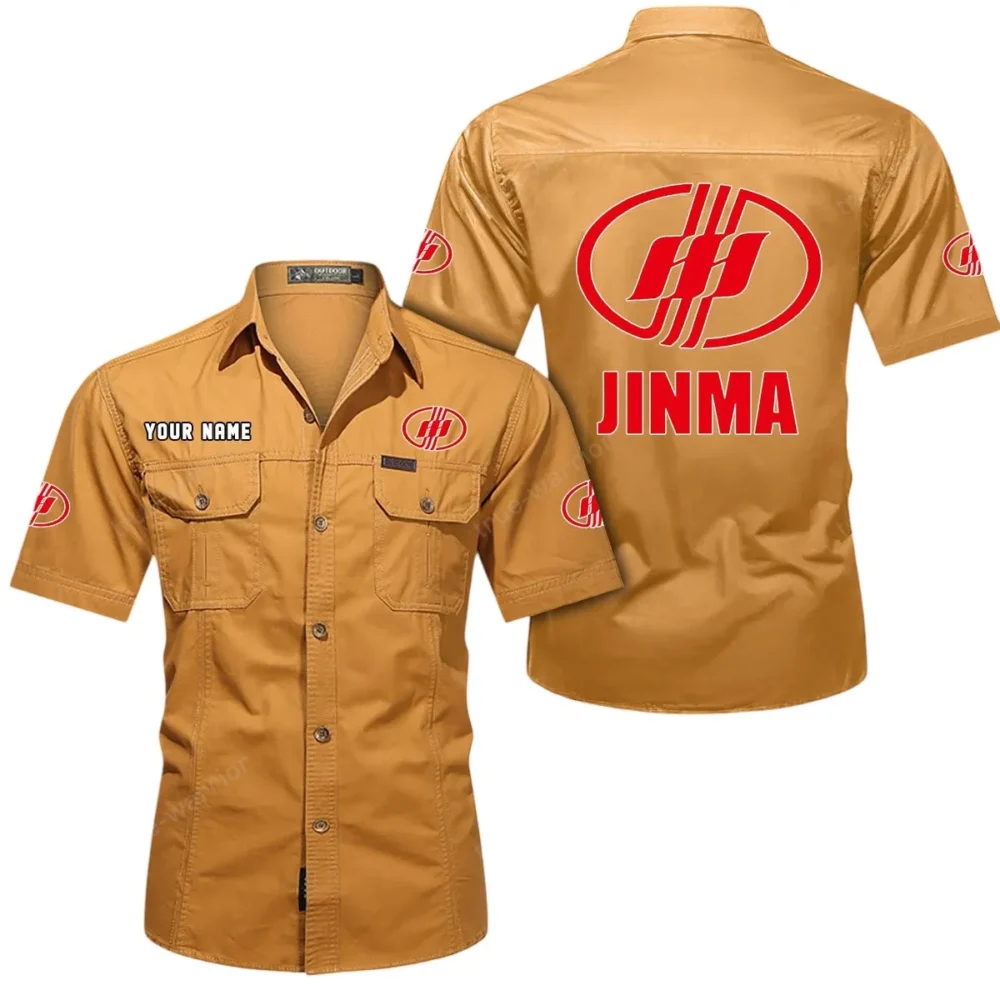 Rural Utility Tractor Exclusive Logo Short Sleeved Shirt, Gift For Rural Utility Tractor Enthusiasts CAR444 - Turmeric - Image 2