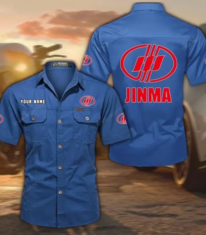 Field Helper Tractor Exclusive Logo Short Sleeved Shirt, Gift For Field Helper Tractor Enthusiasts CAR444 - Cowboy Blue