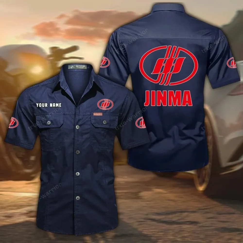 Mini Agricultural Tractor Exclusive Logo Short Sleeved Shirt, Gift For Mini Agricultural Tractor Enthusiasts CAR444 - Dark Blue