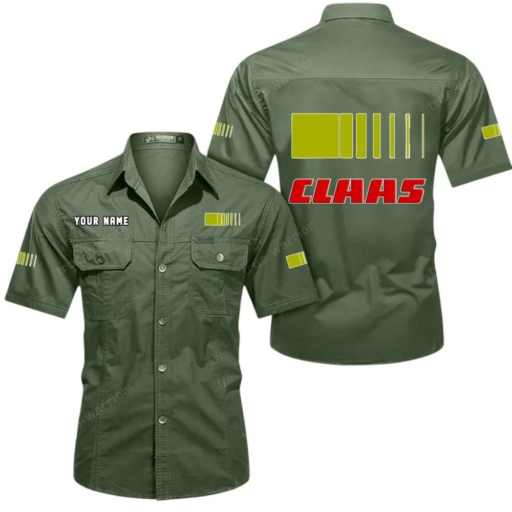 Modern Combine Exclusive Logo Short Sleeved Shirt, Gift For Modern Combine Enthusiasts CAR444 - Army Green - Image 2