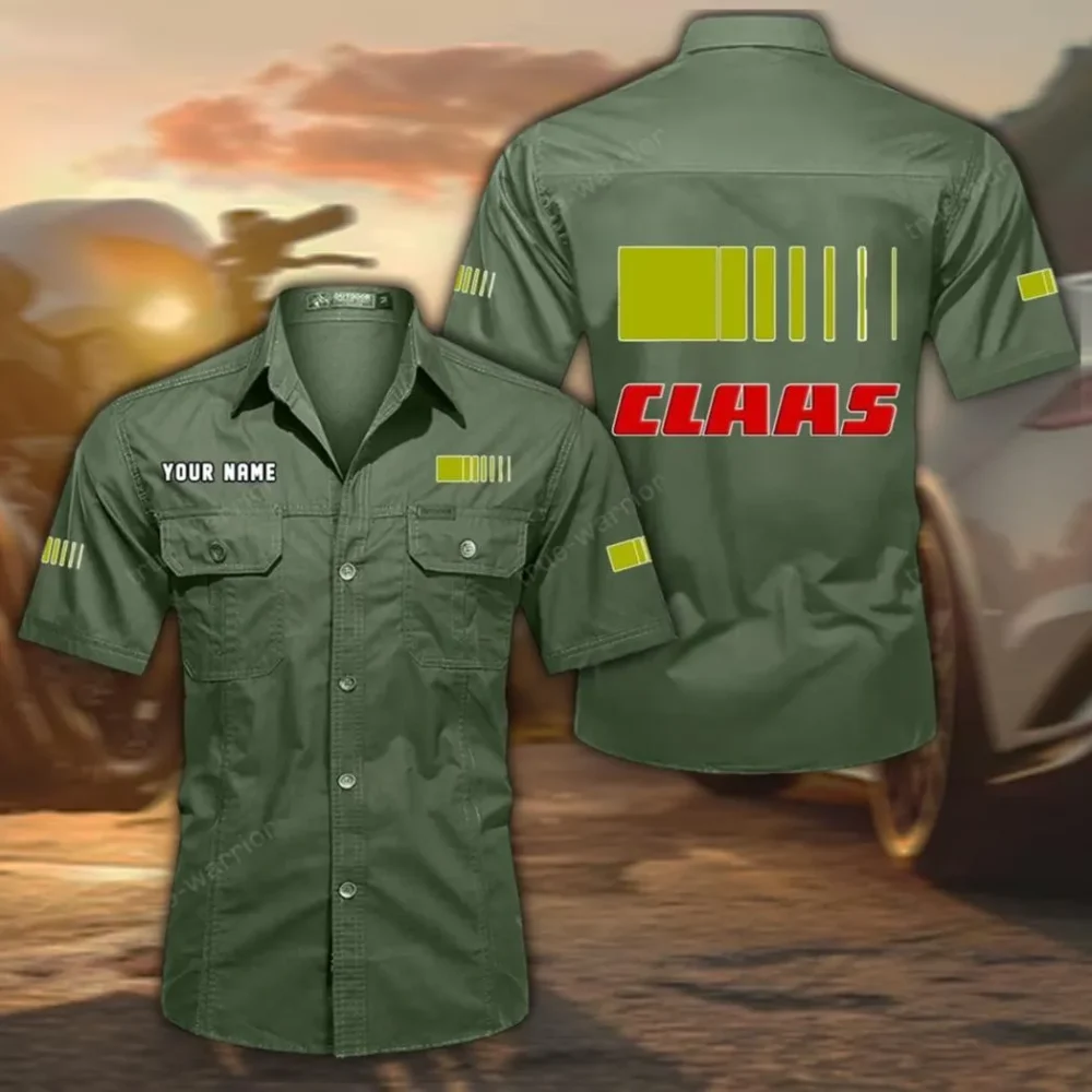 Modern Combine Exclusive Logo Short Sleeved Shirt, Gift For Modern Combine Enthusiasts CAR444 - Army Green