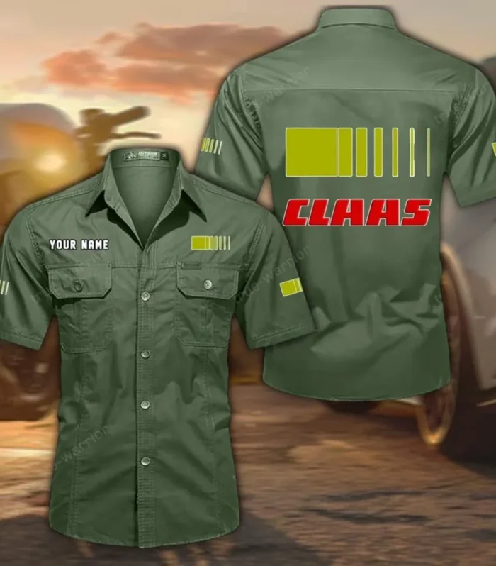 Modern Combine Exclusive Logo Short Sleeved Shirt, Gift For Modern Combine Enthusiasts CAR444 - Army Green