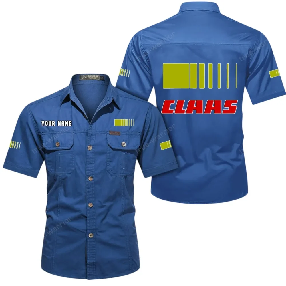 Grain Collector Exclusive Logo Short Sleeved Shirt, Gift For Grain Collector Enthusiasts CAR444 - Cowboy Blue - Image 2