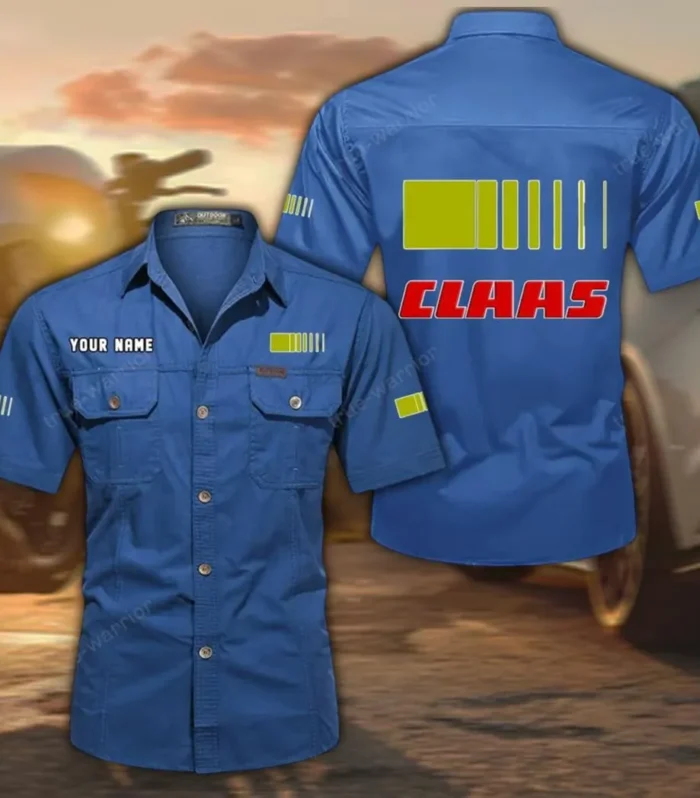Grain Collector Exclusive Logo Short Sleeved Shirt, Gift For Grain Collector Enthusiasts CAR444 - Cowboy Blue