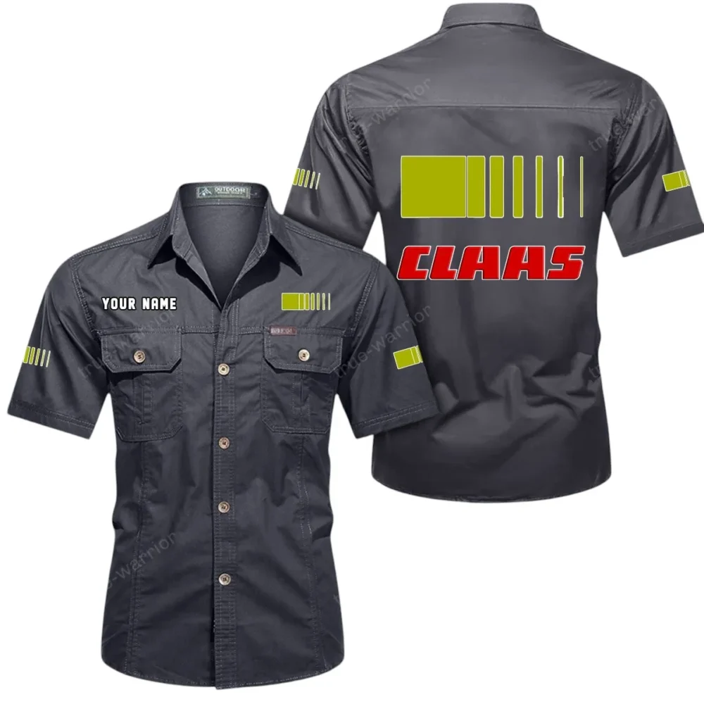 High-Efficiency Harvester Exclusive Logo Short Sleeved Shirt, Gift For High-Efficiency Harvester Lovers CAR444 - Gray - Image 2