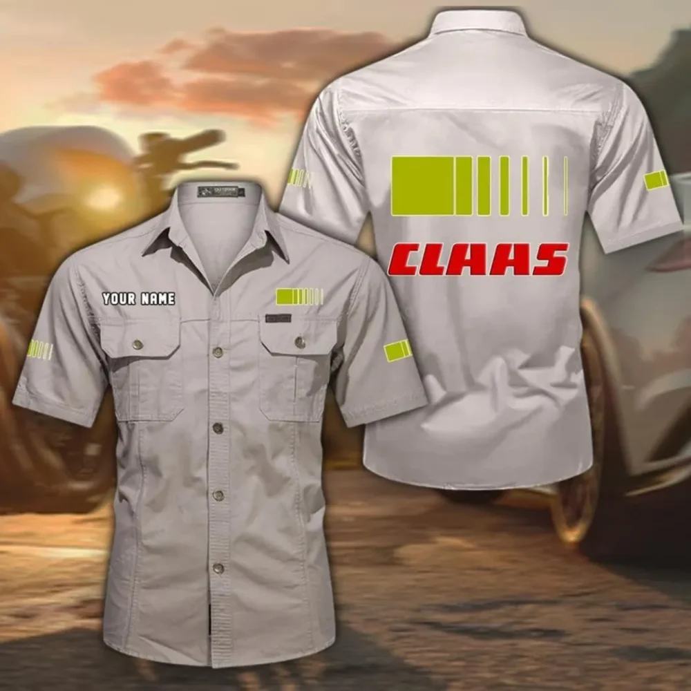 Harvest Companion Exclusive Logo Short Sleeved Shirt, Gift For Harvest Companion Lovers CAR444 - Beige