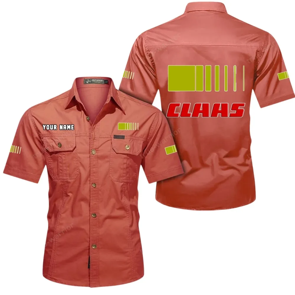Farm Power Tool Exclusive Logo Short Sleeved Shirt, Gift For Farm Power Tool Lovers CAR444 - Red - Image 2