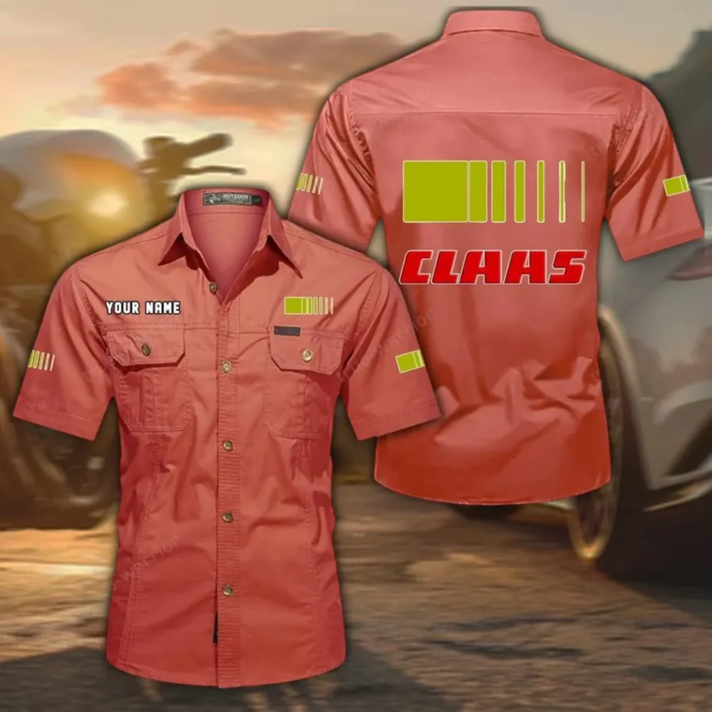 Farm Power Tool Exclusive Logo Short Sleeved Shirt, Gift For Farm Power Tool Lovers CAR444 - Red