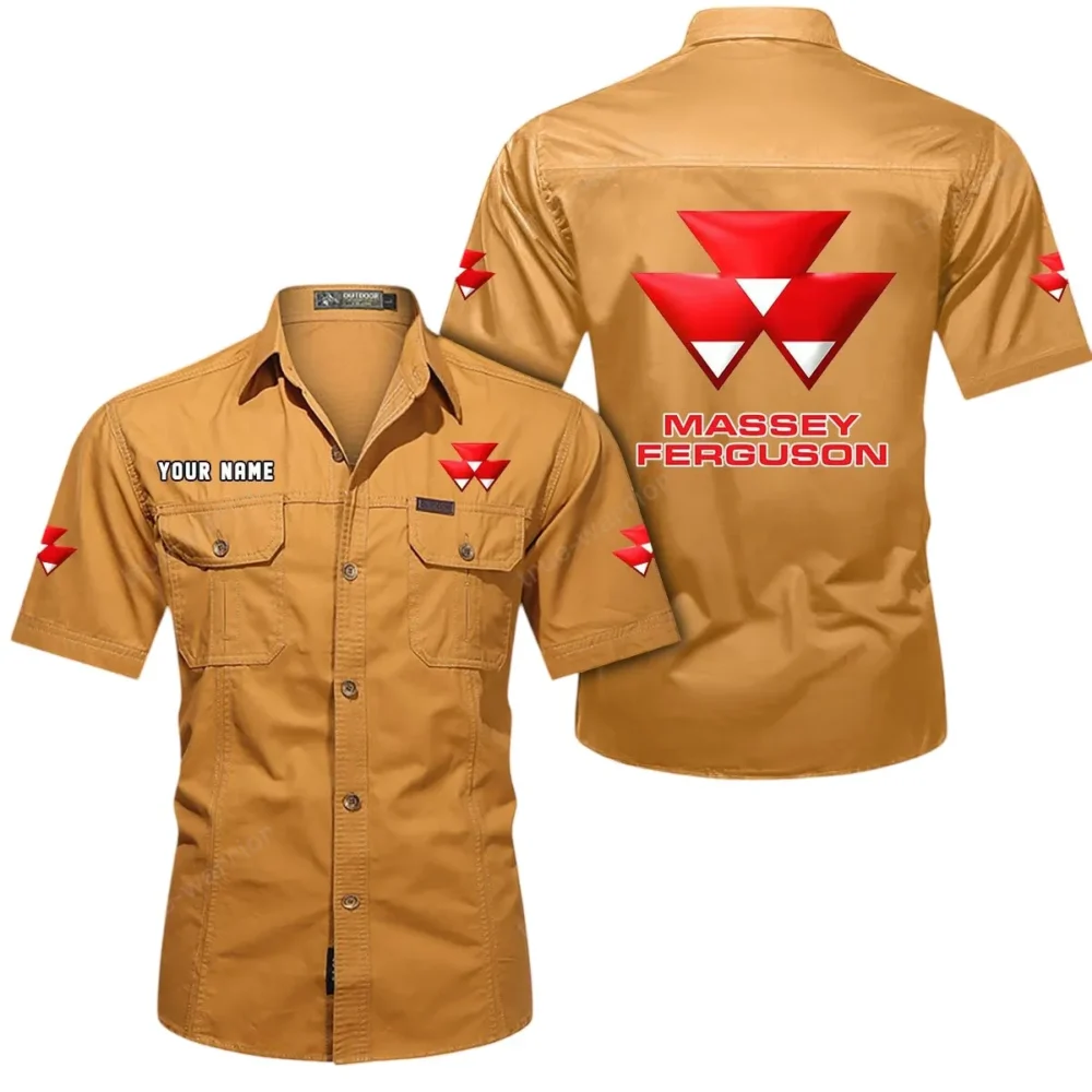 Growmax Equipment Exclusive Logo Short Sleeved Shirt, Gift For Growmax Equipment Enthusiasts CAR444 - Turmeric - Image 2