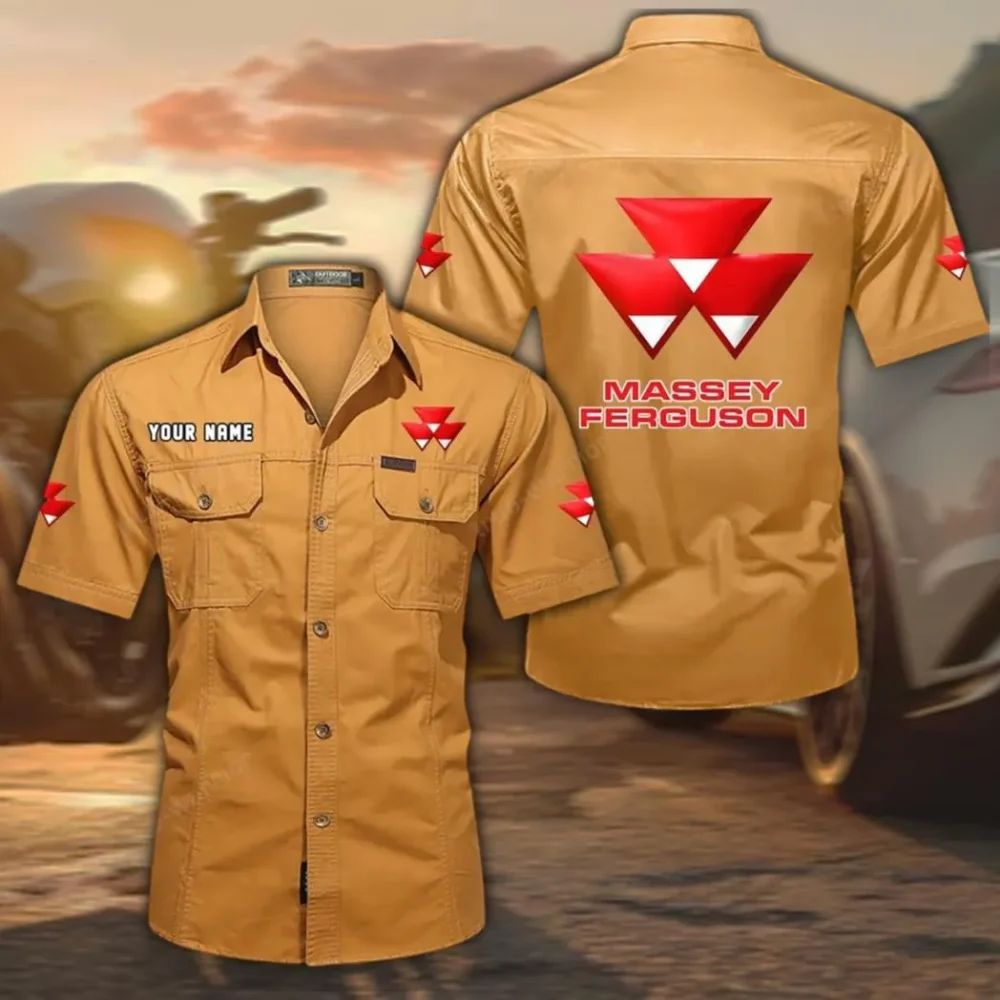 Growmax Equipment Exclusive Logo Short Sleeved Shirt, Gift For Growmax Equipment Enthusiasts CAR444 - Turmeric