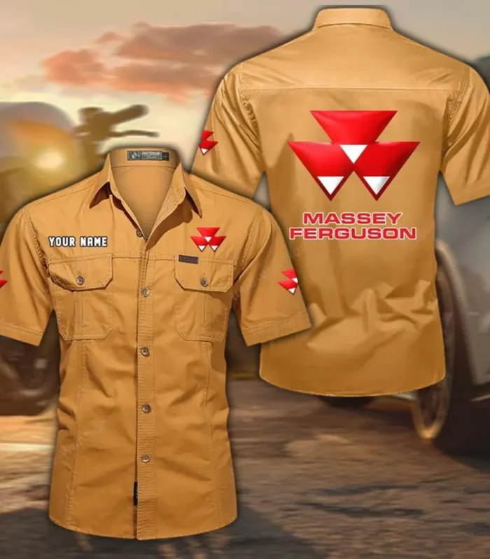 Growmax Equipment Exclusive Logo Short Sleeved Shirt, Gift For Growmax Equipment Enthusiasts CAR444 - Turmeric