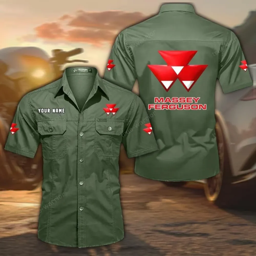 Farmstrong Tractors Exclusive Logo Short Sleeved Shirt, Gift For Farmstrong Tractors Lovers CAR444 - Army Green