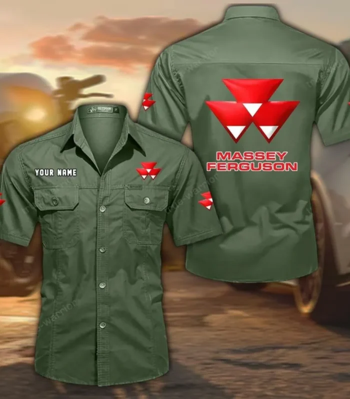 Farmstrong Tractors Exclusive Logo Short Sleeved Shirt, Gift For Farmstrong Tractors Lovers CAR444 - Army Green