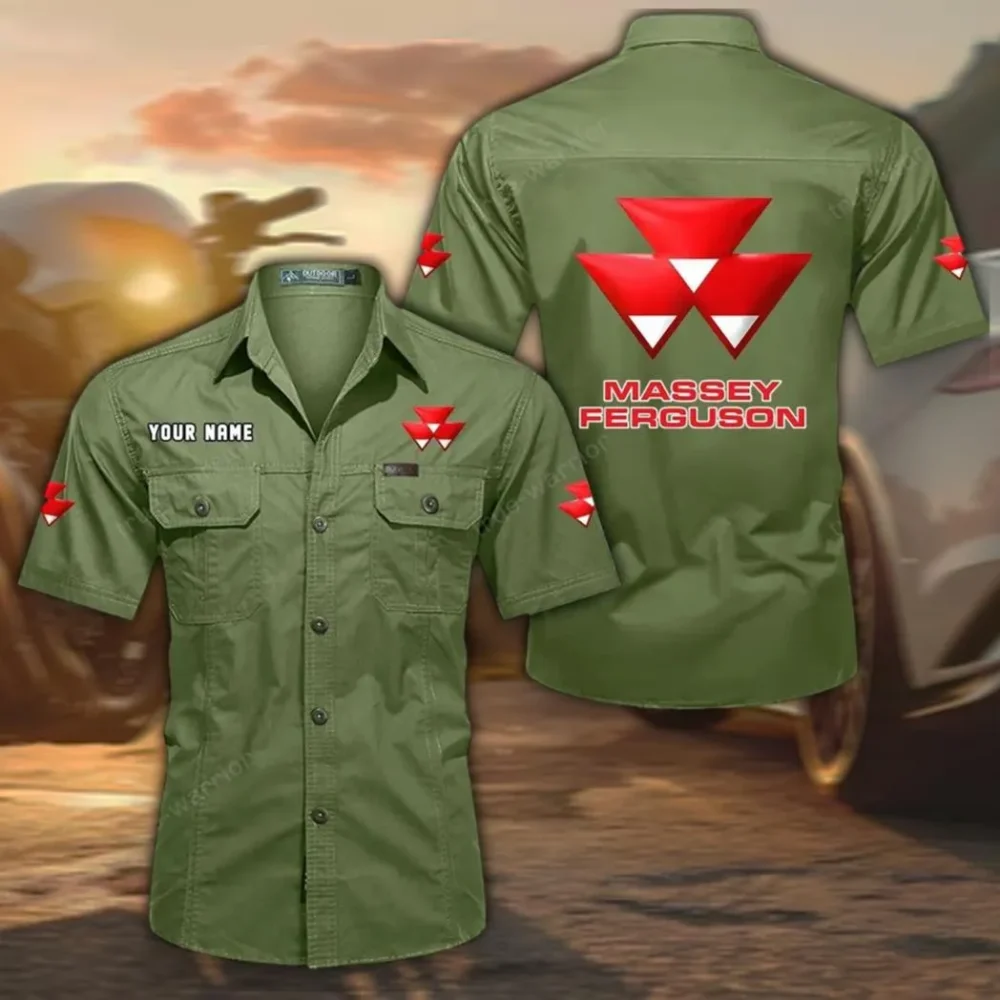 Powergrow Machines Exclusive Logo Short Sleeved Shirt, Gift For Powergrow Machines Enthusiasts CAR444 - Fruit Green