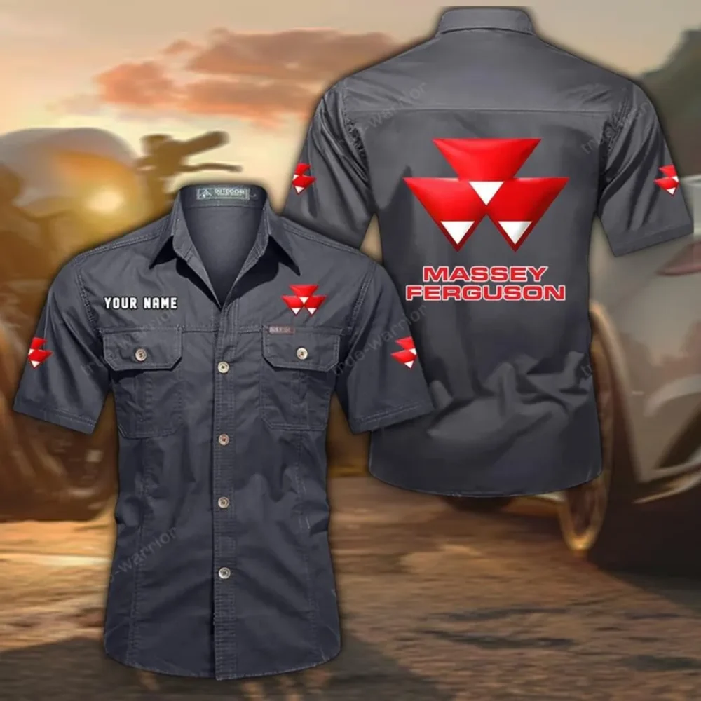 Cropking Equipment Exclusive Logo Short Sleeved Shirt, Gift For Cropking Equipment Enthusiasts CAR444 - Gray