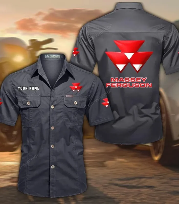 Cropking Equipment Exclusive Logo Short Sleeved Shirt, Gift For Cropking Equipment Enthusiasts CAR444 - Gray