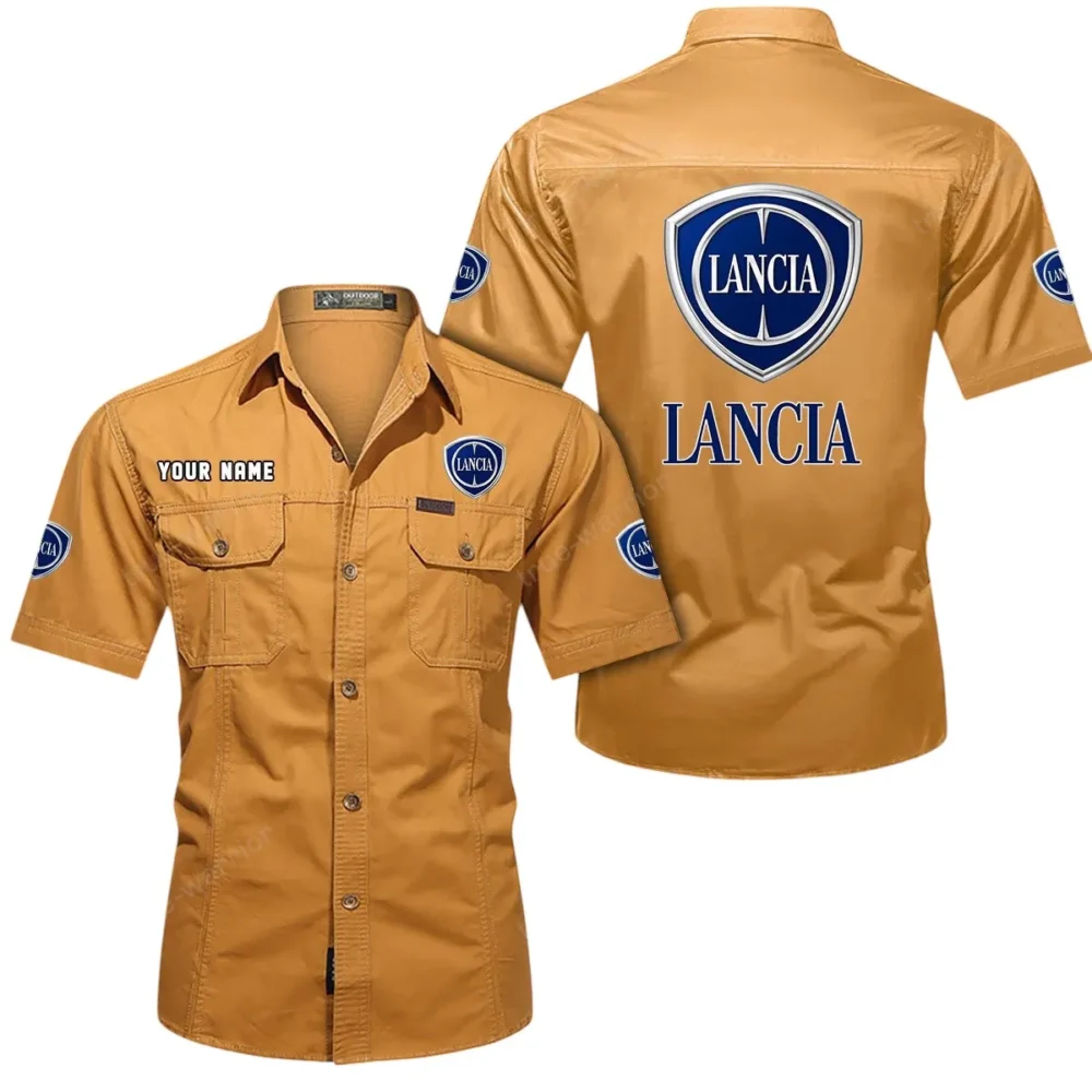 Prestigio Motors Exclusive Logo Short Sleeved Shirt, Gift For Prestigio Motors Lovers CAR444 - Turmeric - Image 2