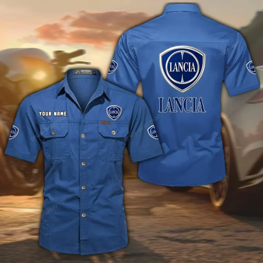 Bella Strada Exclusive Logo Short Sleeved Shirt, Gift For Bella Strada Enthusiasts CAR444 - Cowboy Blue