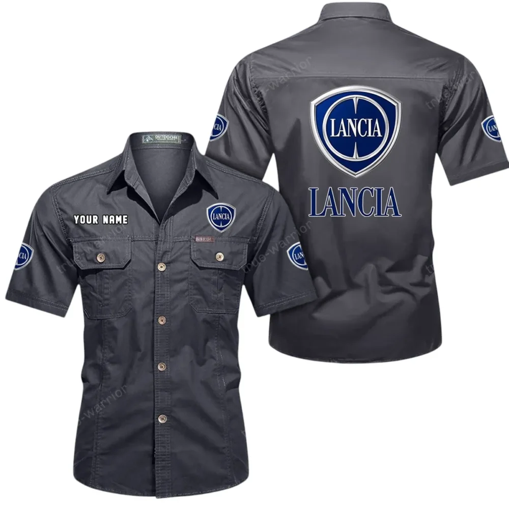 Stile Motors Exclusive Logo Short Sleeved Shirt, Gift For Stile Motors Lovers CAR444 - Gray - Image 2