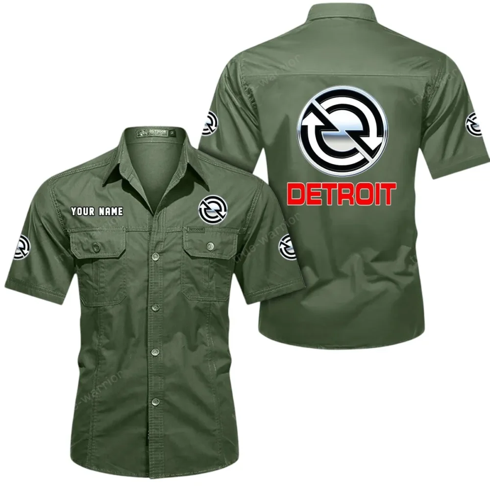 PowerCore Engines Exclusive Logo Short Sleeved Shirt, Gift For PowerCore Engines Lovers CAR444 - Army Green - Image 2