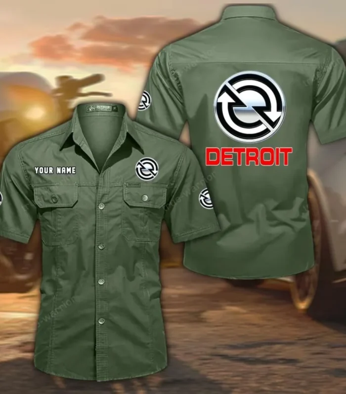 PowerCore Engines Exclusive Logo Short Sleeved Shirt, Gift For PowerCore Engines Lovers CAR444 - Army Green