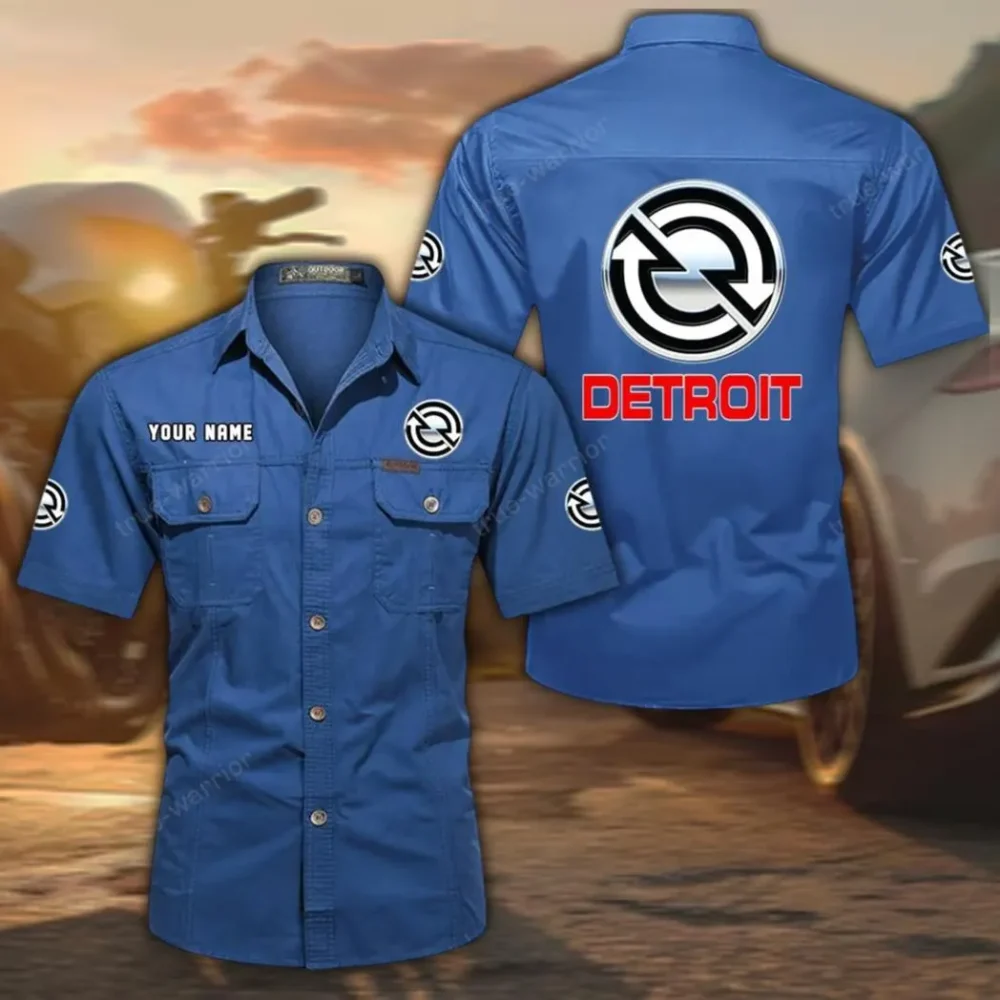 TorqueMax Motors Exclusive Logo Short Sleeved Shirt, Gift For TorqueMax Motors Lovers CAR444 - Cowboy Blue