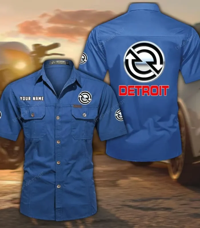 TorqueMax Motors Exclusive Logo Short Sleeved Shirt, Gift For TorqueMax Motors Lovers CAR444 - Cowboy Blue