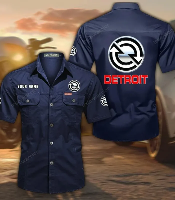 SteelForce Engines Exclusive Logo Short Sleeved Shirt, Gift For SteelForce Engines Lovers CAR444 - Dark Blue