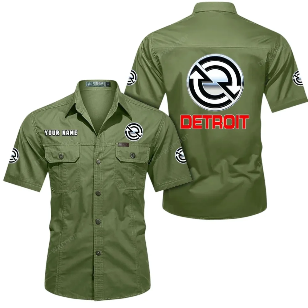 HeavyDuty Diesel Exclusive Logo Short Sleeved Shirt, Gift For HeavyDuty Diesel Lovers CAR444 - Fruit Green - Image 2