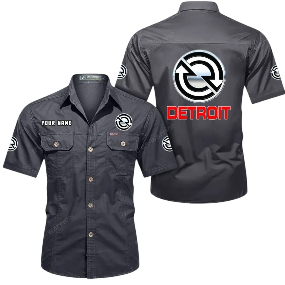 TurboDrive Engines Exclusive Logo Short Sleeved Shirt, Gift For TurboDrive Engines Enthusiasts CAR444 - Gray - Image 2