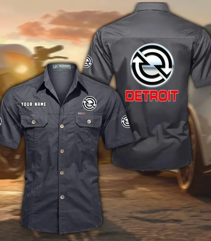 TurboDrive Engines Exclusive Logo Short Sleeved Shirt, Gift For TurboDrive Engines Enthusiasts CAR444 - Gray