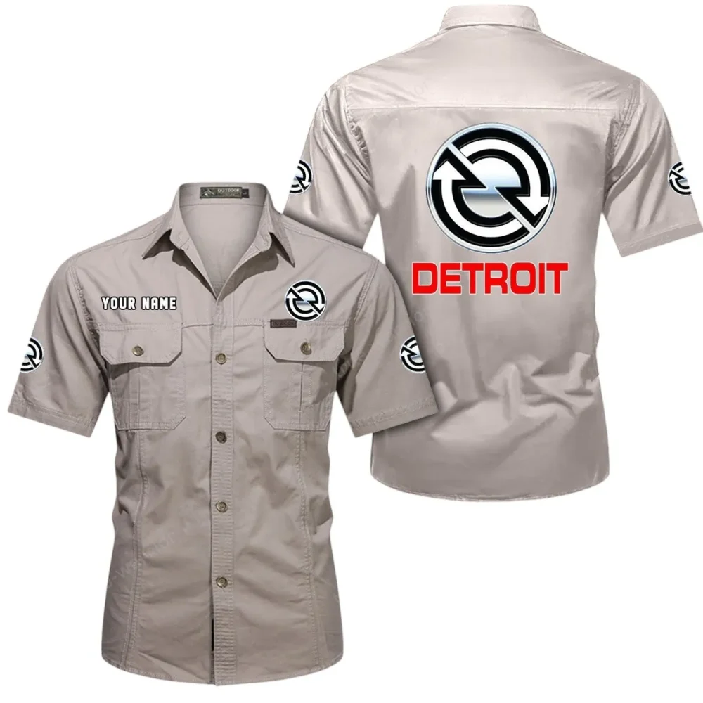 EnduraTorque Motors Exclusive Logo Short Sleeved Shirt, Gift For EnduraTorque Motors Enthusiasts CAR444 - Beige - Image 2