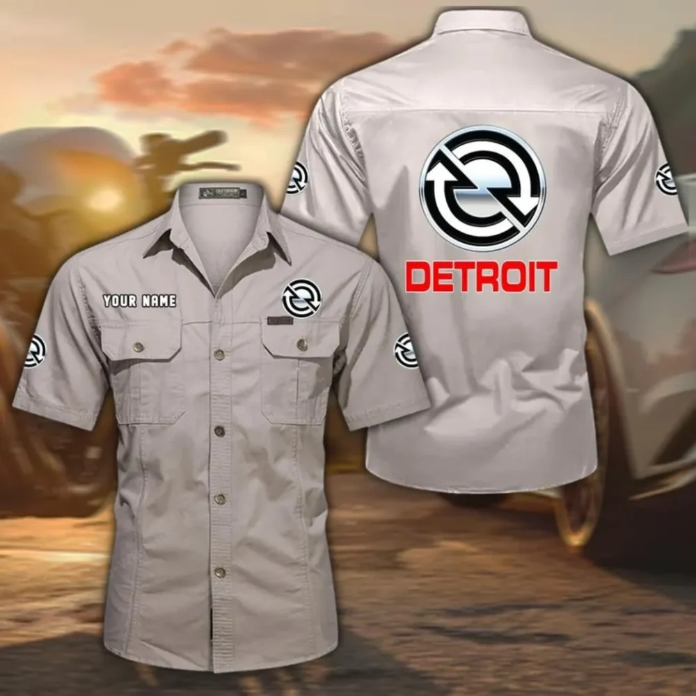 EnduraTorque Motors Exclusive Logo Short Sleeved Shirt, Gift For EnduraTorque Motors Enthusiasts CAR444 - Beige