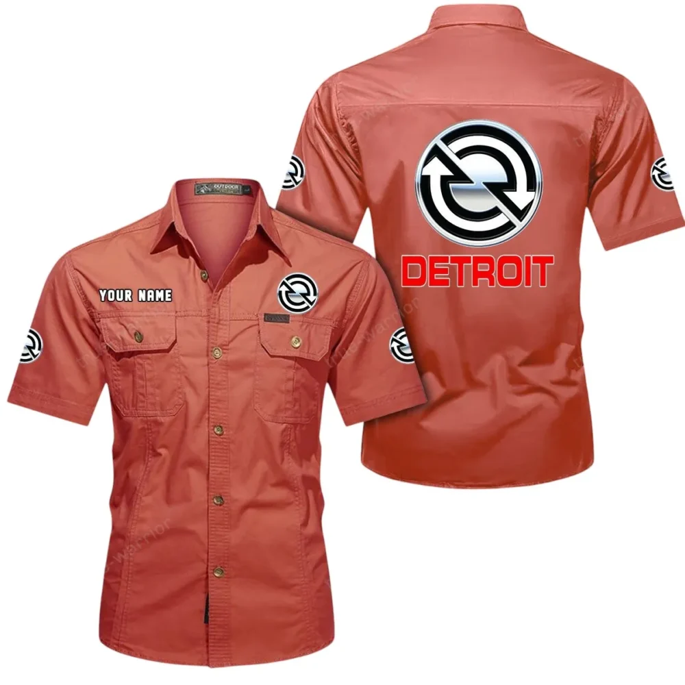 MegaDrive Diesel Exclusive Logo Short Sleeved Shirt, Gift For MegaDrive Diesel Enthusiasts CAR444 - Red - Image 2