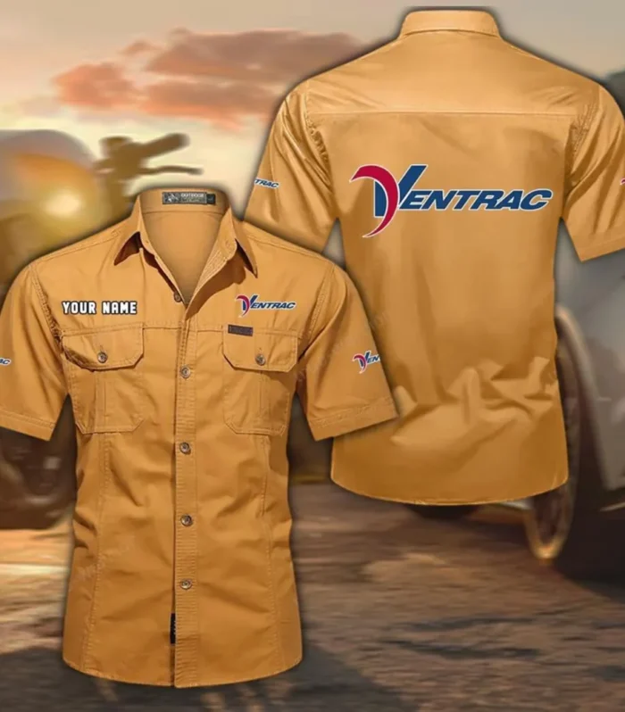 Utility Terrain Machine Exclusive Logo Short Sleeved Shirt, Gift For Utility Terrain Machine Lovers CAR444 - Turmeric