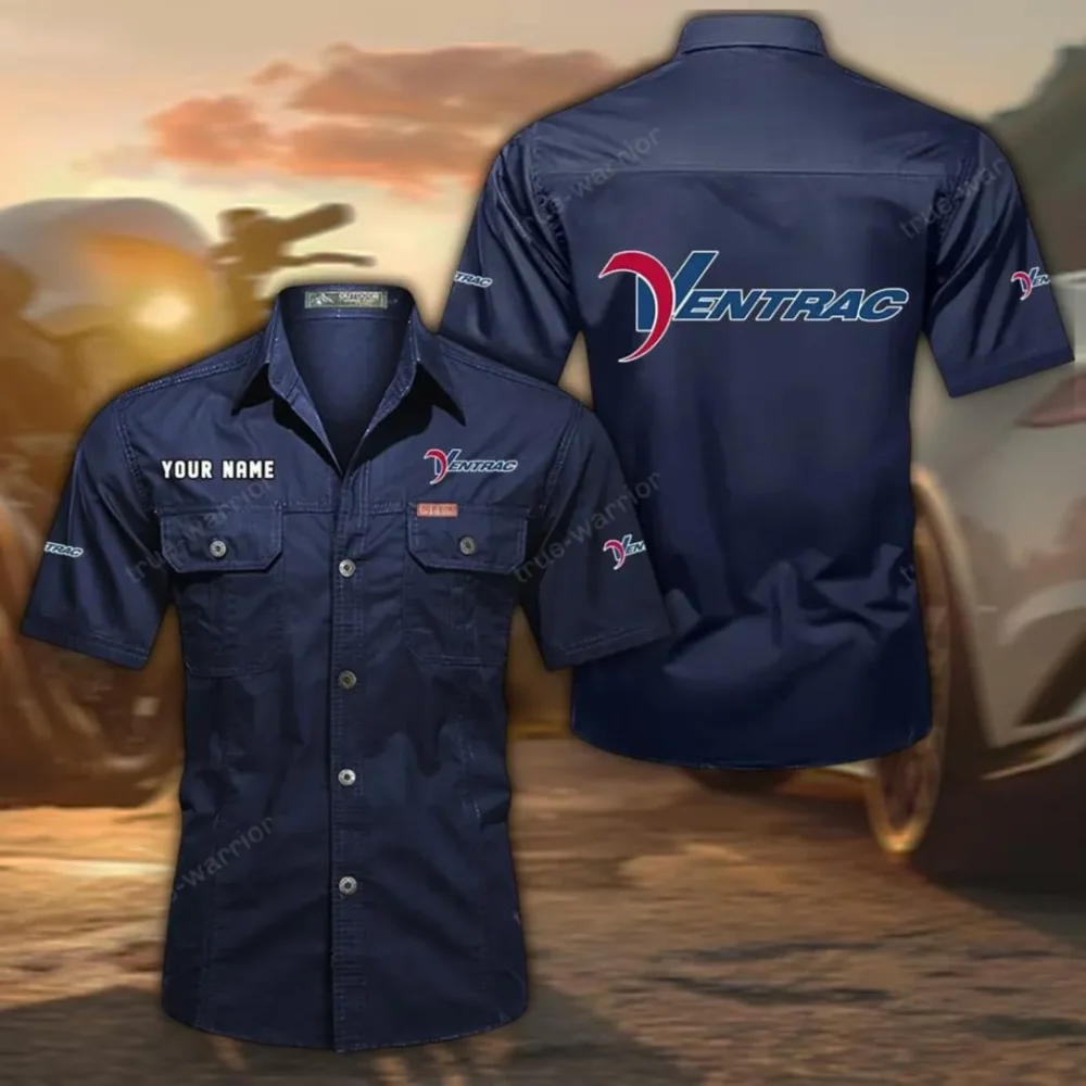 VersaMower Tractor Exclusive Logo Short Sleeved Shirt, Gift For VersaMower Tractor Enthusiasts CAR444 - Dark Blue
