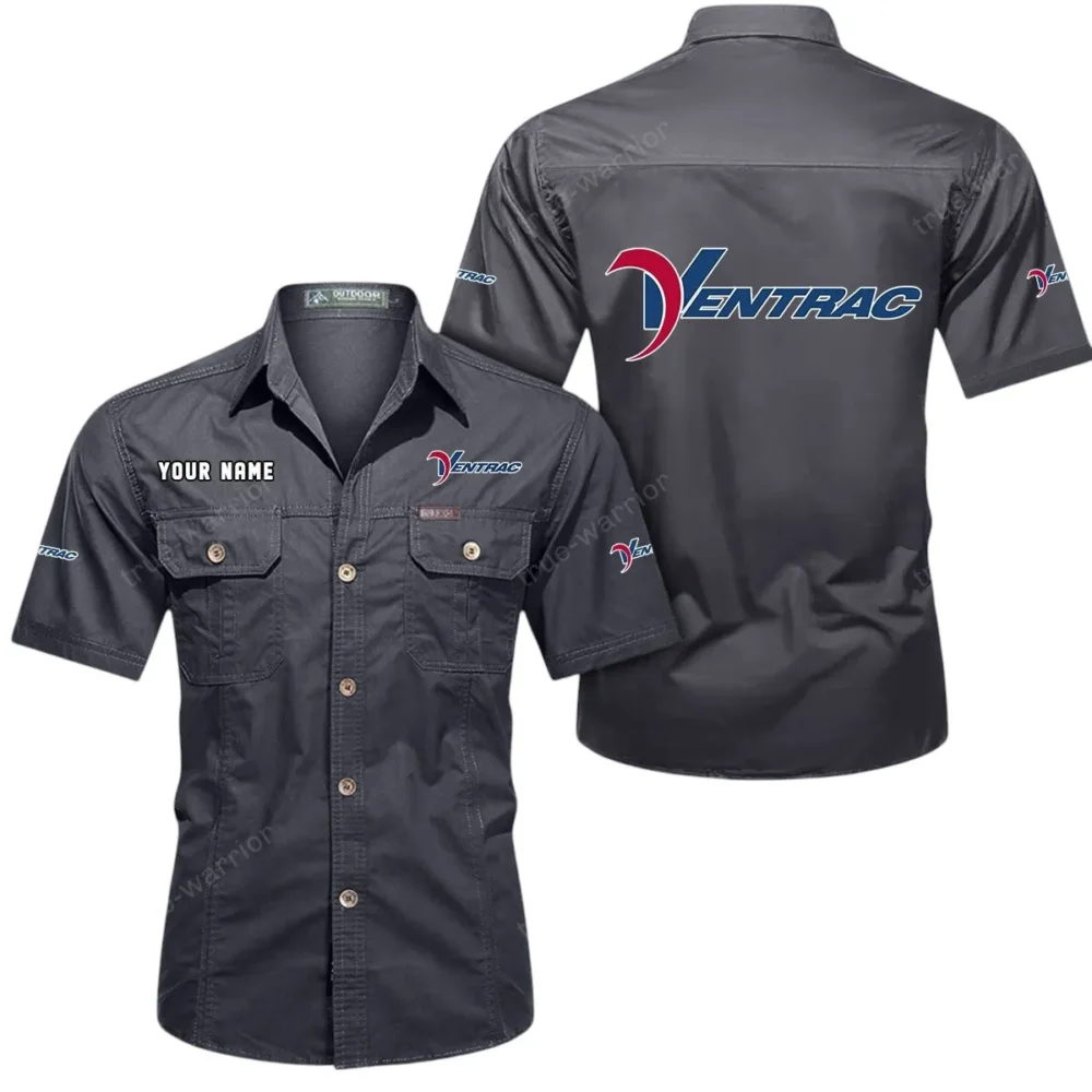 Pro-Grade Utility Tractor Exclusive Logo Short Sleeved Shirt, Gift For Pro-Grade Utility Tractor Enthusiasts CAR444 - Gray - Image 2