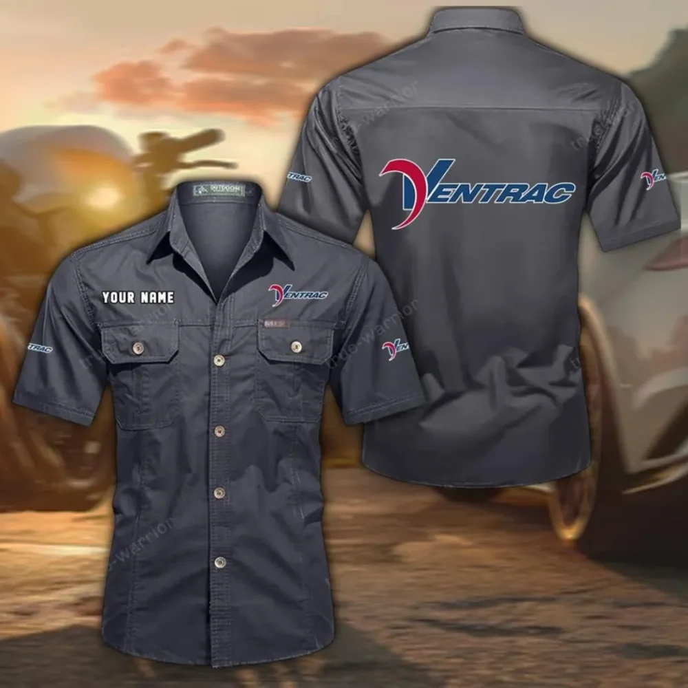Pro-Grade Utility Tractor Exclusive Logo Short Sleeved Shirt, Gift For Pro-Grade Utility Tractor Enthusiasts CAR444 - Gray