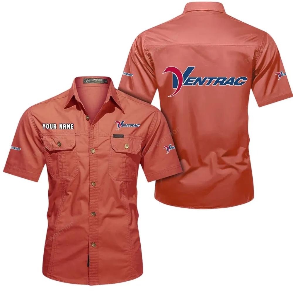 AgriFlex Tractor Exclusive Logo Short Sleeved Shirt, Gift For AgriFlex Tractor Lovers CAR444 - Red - Image 2