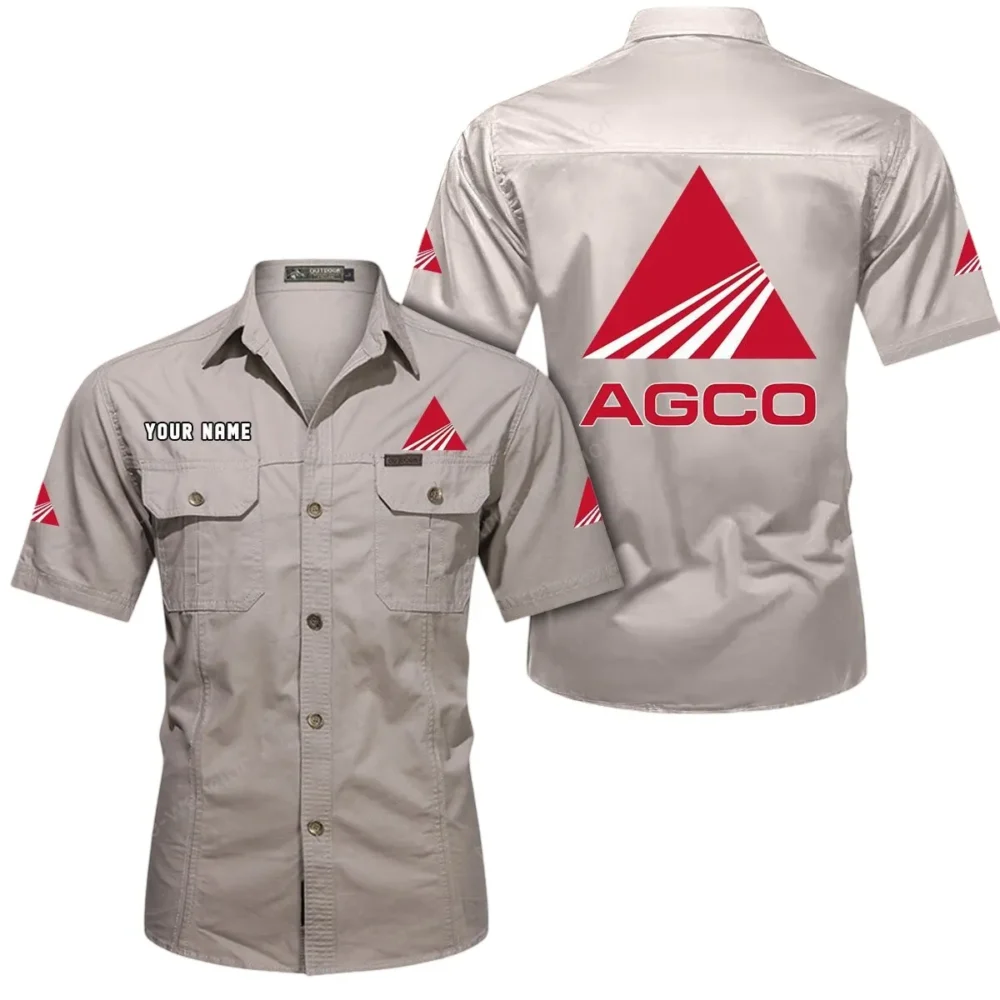 CropMaster Equipment Exclusive Logo Short Sleeved Shirt, Gift For CropMaster Equipment Enthusiasts CAR444 - Beige - Image 2