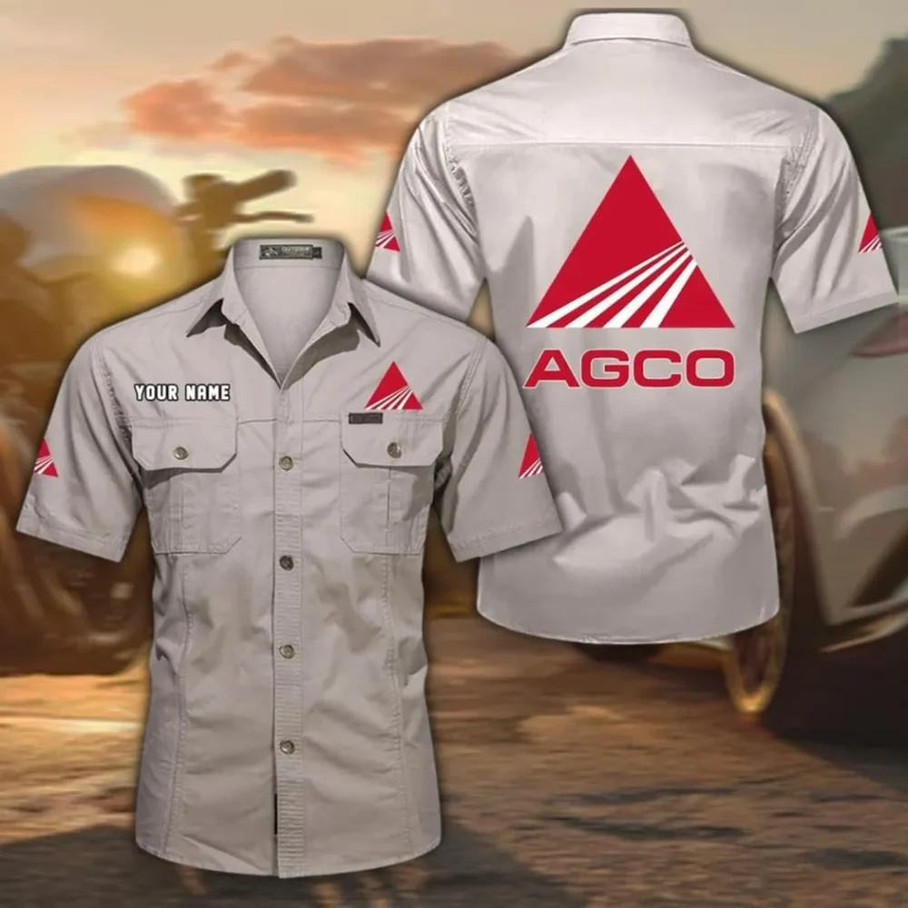 CropMaster Equipment Exclusive Logo Short Sleeved Shirt, Gift For CropMaster Equipment Enthusiasts CAR444 - Beige