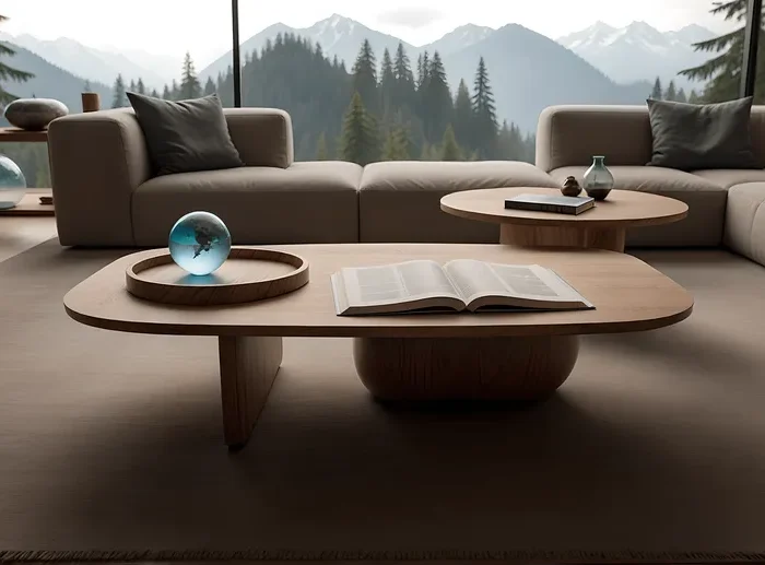 Coffee Table Solid Wood Samara Minimalist Modern