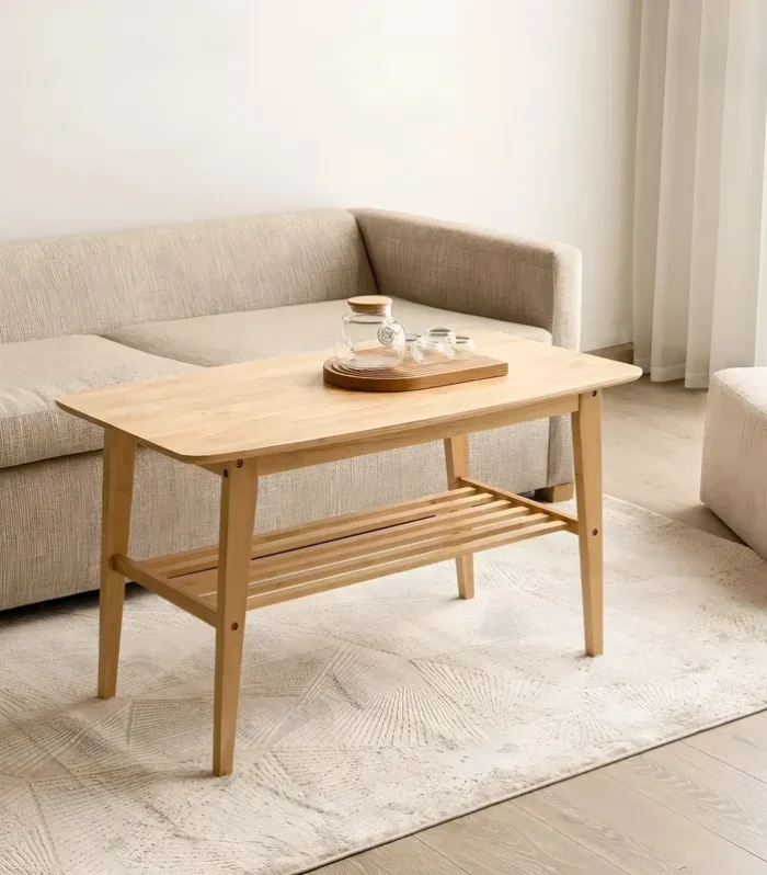 Tea Table Wooden Sofa Side Minimalist Living Room