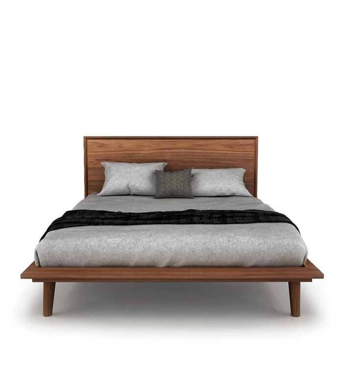 Platform Bed Herman Light Natural Walnut